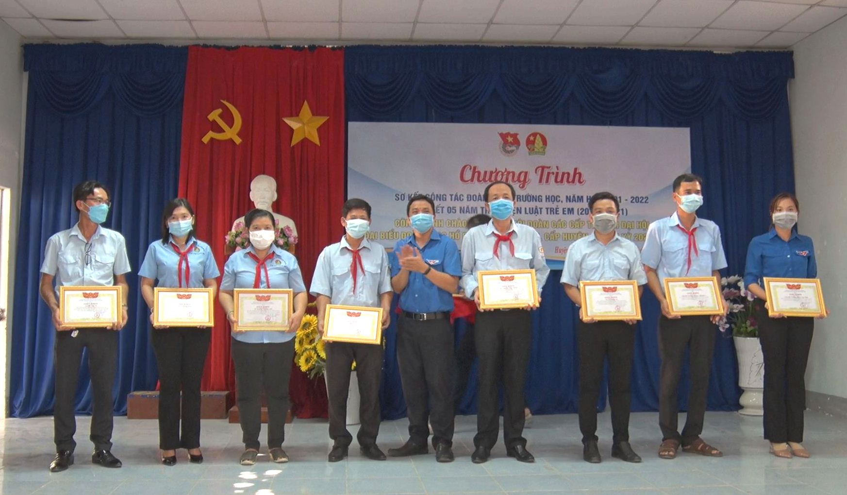 Huyện đoàn Dương Minh Châu sơ kết công tác Đoàn- Đội trường học năm học 2021-2022